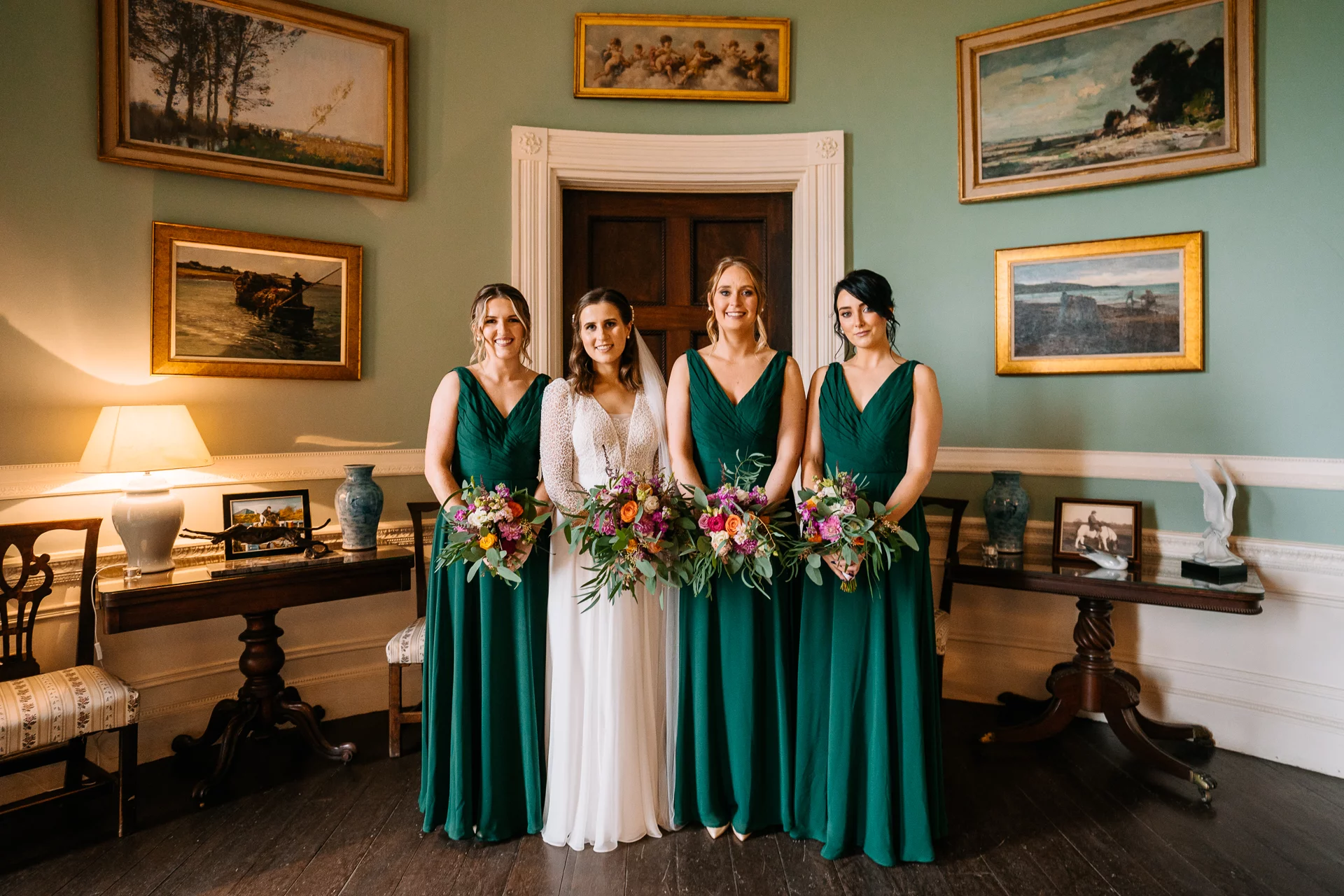 Bespoke floral styling for a historic estate wedding at Borris House, Co. Carlow by Flowers Touch