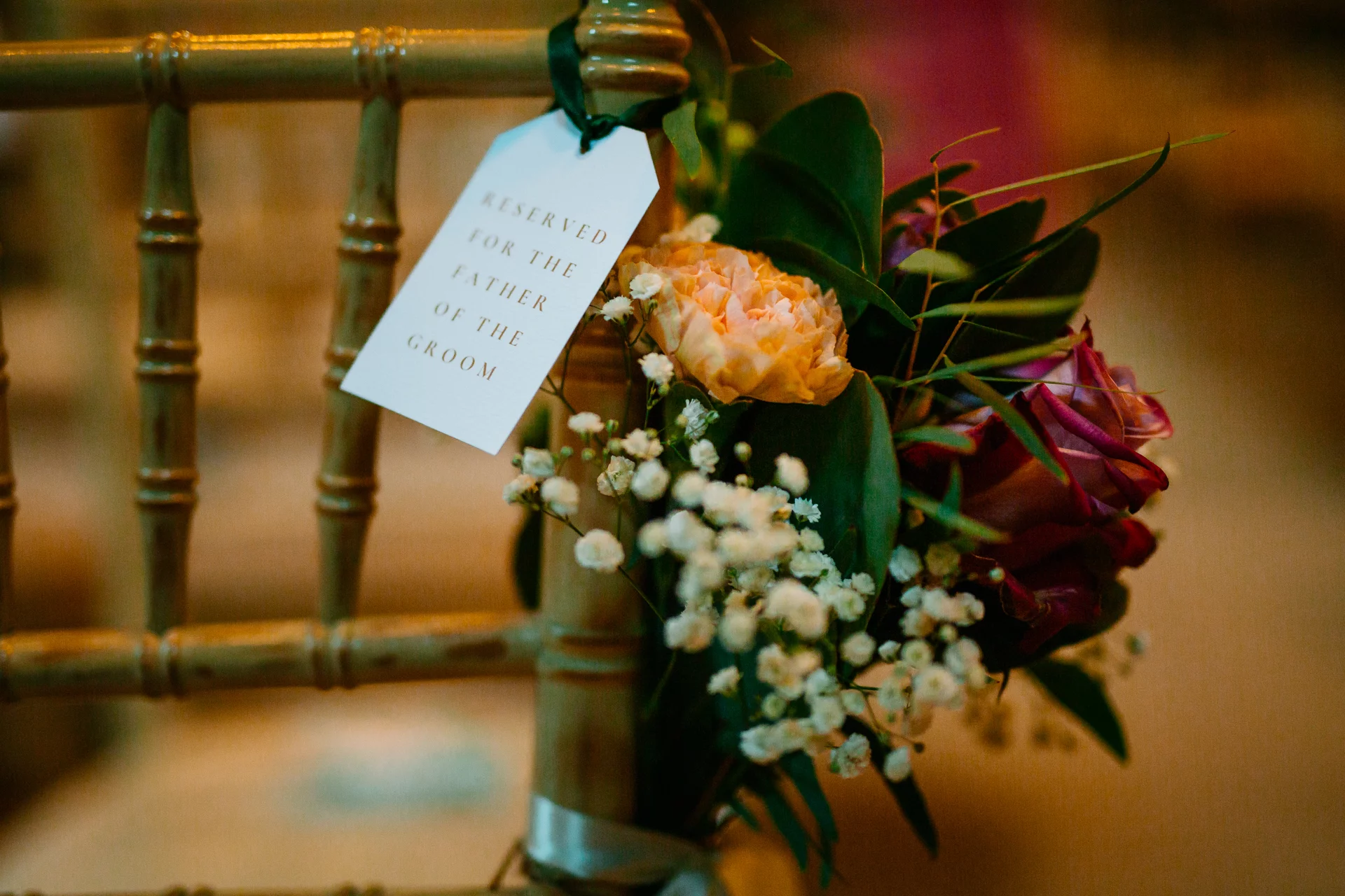 Bespoke floral details for a unity candle table at Borris House, Co. Carlow by Flowers Touch