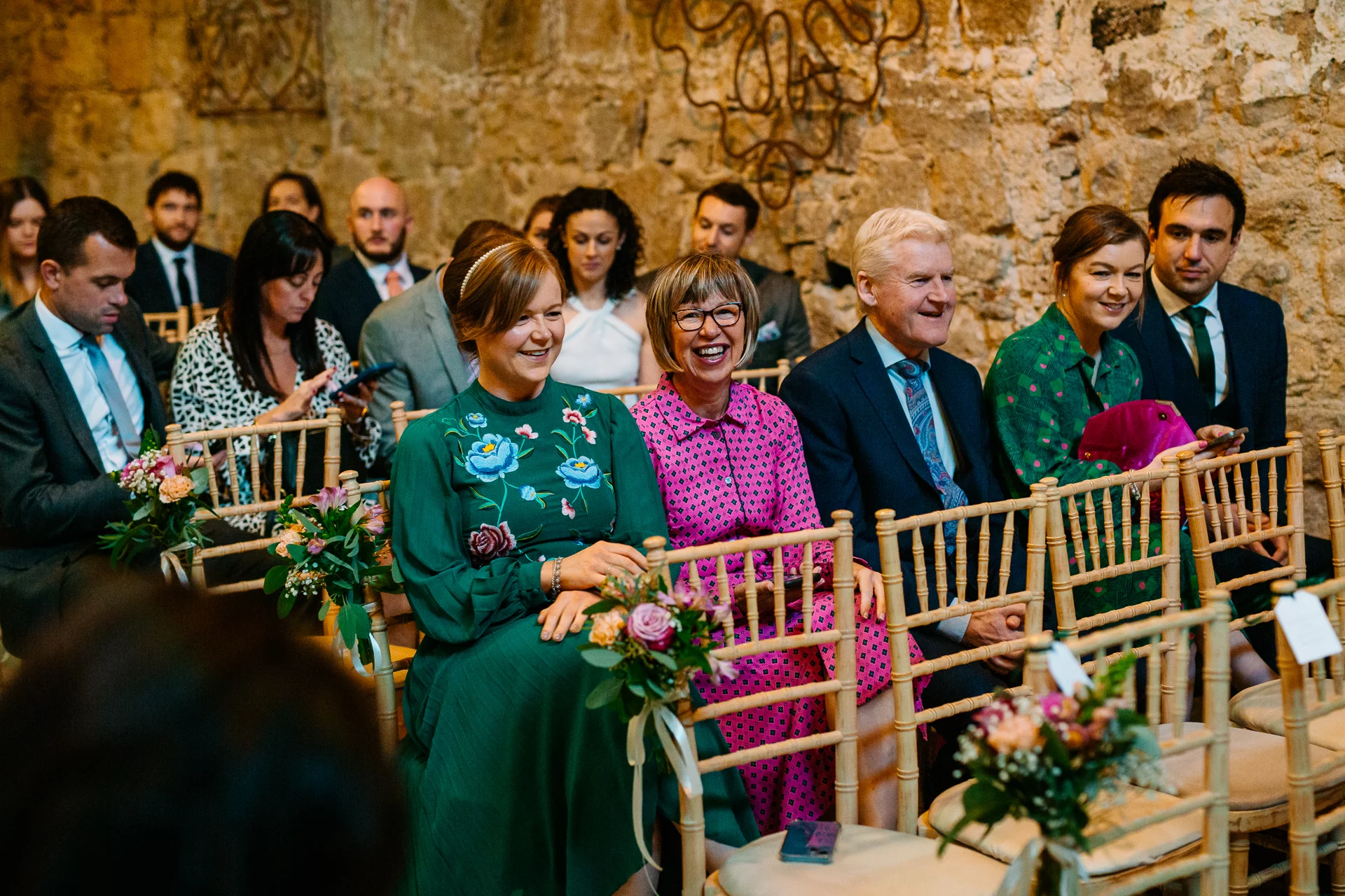 Autumn-themed ceremony space styling at Borris House, County Carlow by Flowers Touch