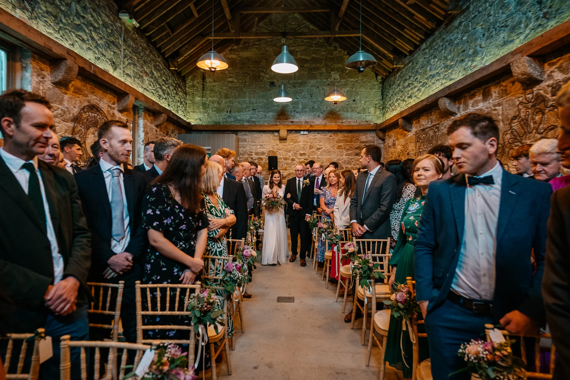 Historic wooden doors at Borris House, Co. Carlow styled with autumn flowers by Flowers Touch