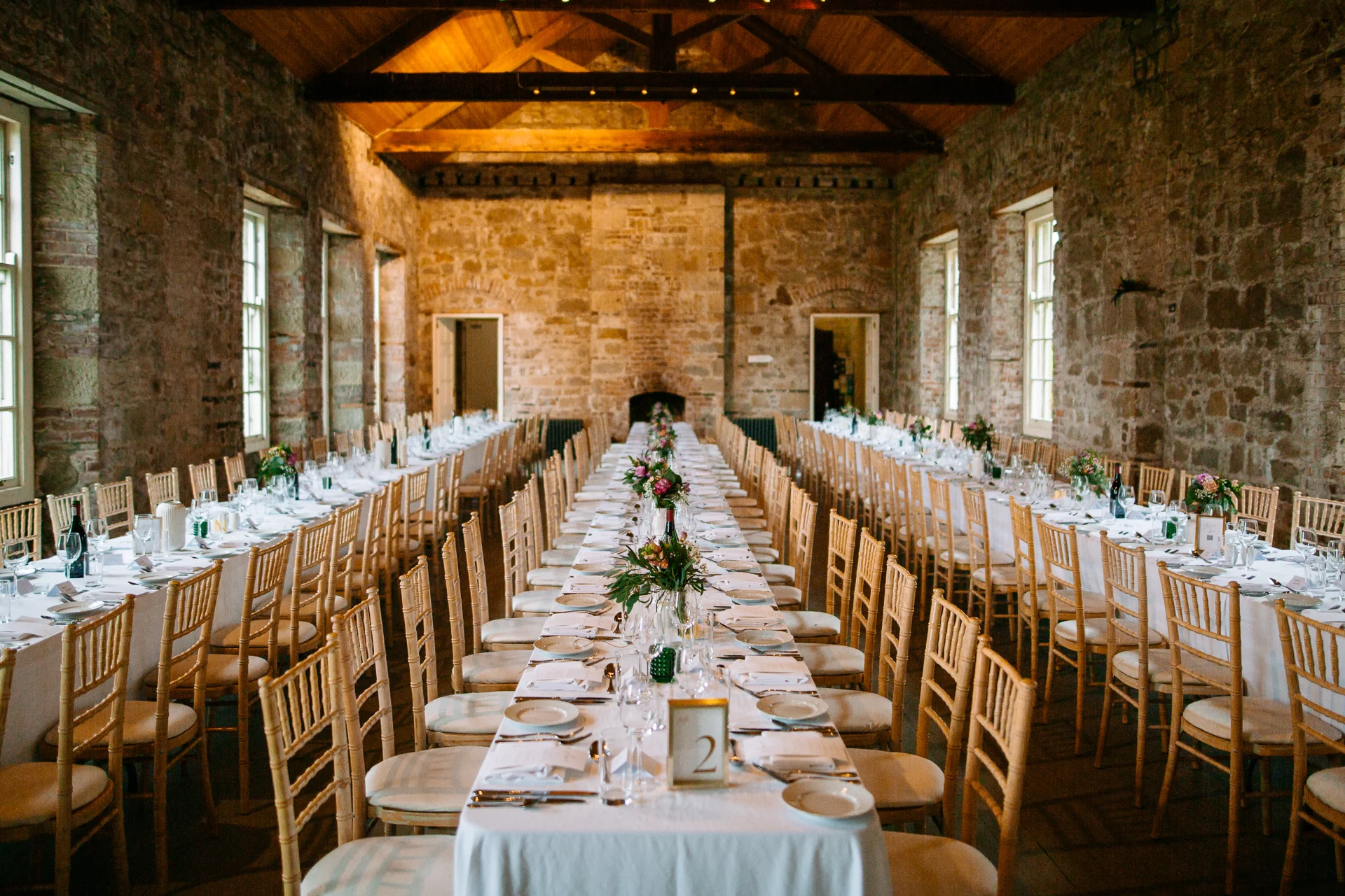 Elegant autumn wedding flower arrangements by Flowers Touch at Borris House, County Carlow