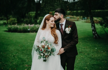 A Romantic, Rustic Boho Wedding at Clontarf Castle Hotel, Dublin