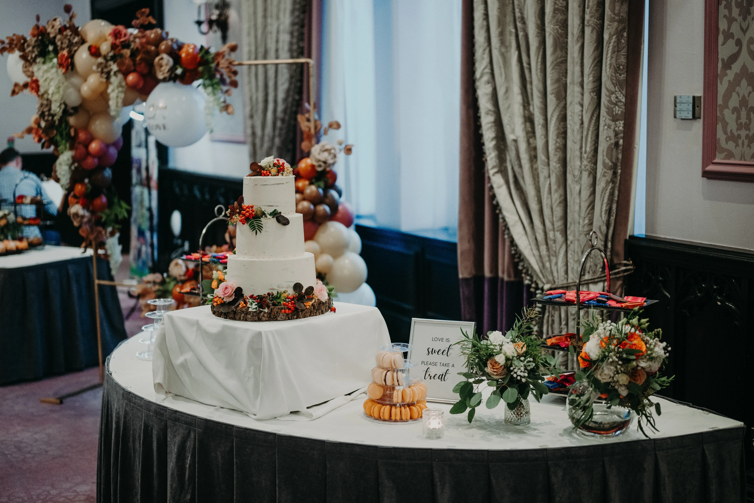Floral Design Details at Clontarf Castle Hotel by Flowers Touch Intricate floral design details for a Dublin castle wedding at Clontarf Castle Hotel by Flowers Touch