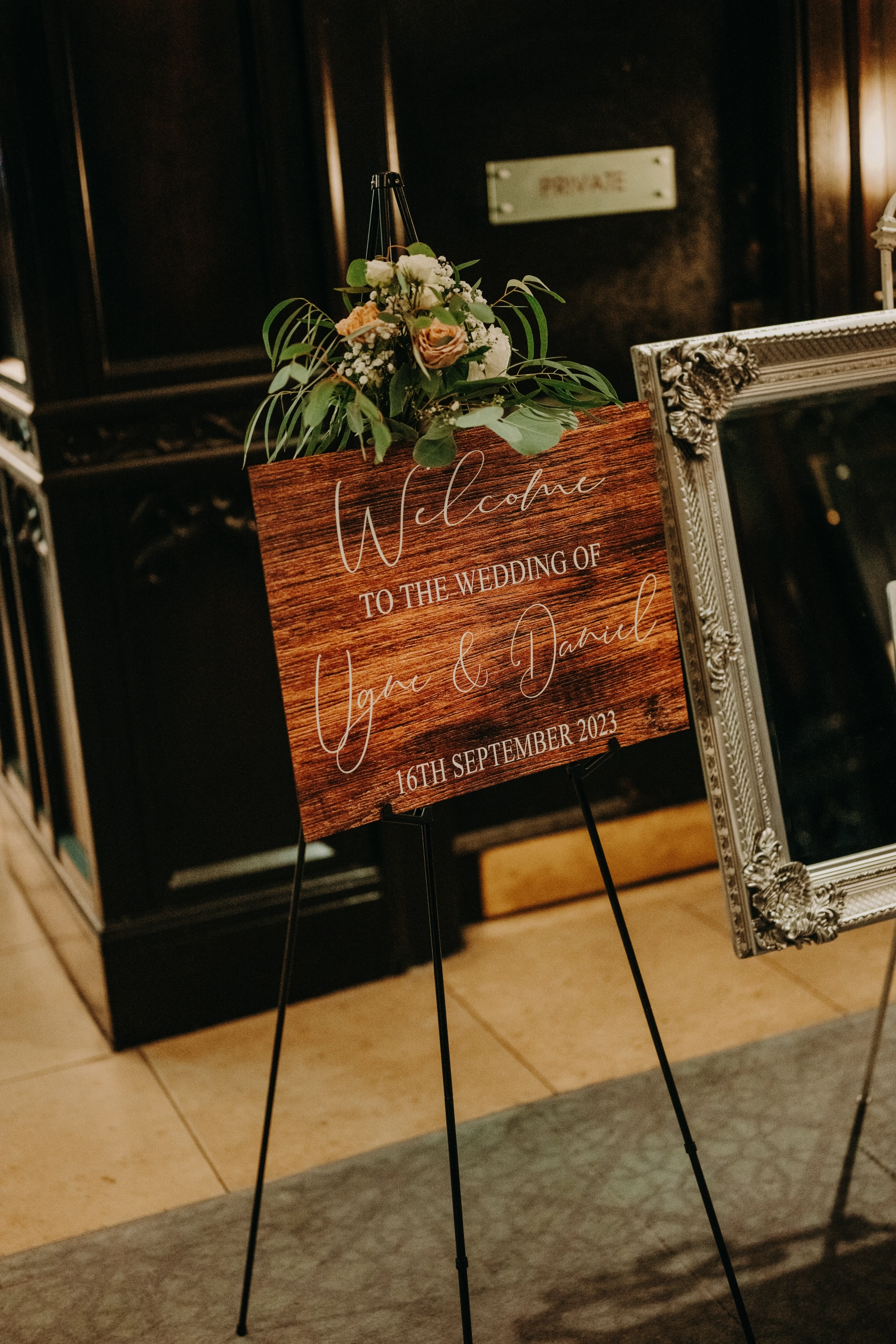 Bridal Portrait at Clontarf Castle Hotel with Flowers Touch Bouquet Bridal portrait at Clontarf Castle Hotel, Dublin featuring a boho bouquet by Flowers Touch